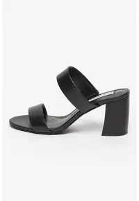 Papuci de piele cu toc Amalina