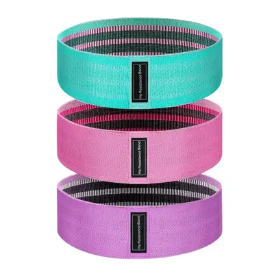 Unisex Fitness Benzi Elastice Set 3 buc Textile Mini X-sport Pastel