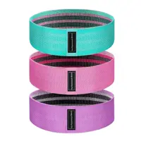 Unisex Fitness Benzi Elastice Set 3 buc Textile Mini X-sport Pastel