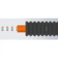 Tub flexibil precablat 16mm UTP CAT6 100m – cablu solid LSZH