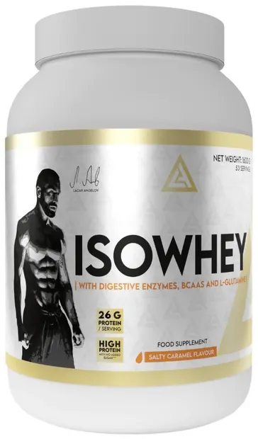 IsoWhey, caramel sarat, 1600 g, Lazar Angelov Nutrition