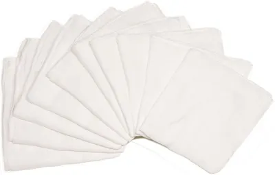 Scutece albe din bumbac 80x80 cm.-10set Fillikid