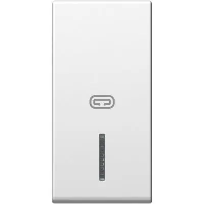 Buton 1M semn radiator alb, TEM Modul TEM-TM11PWIN07-B
