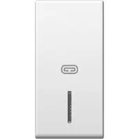 Buton 1M semn radiator alb, TEM Modul TEM-TM11PWIN07-B