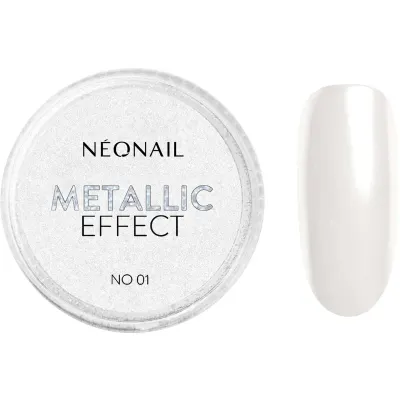 NEONAIL Effect Metallic pudra cu particule stralucitoare pentru unghii culoare 01 1 g