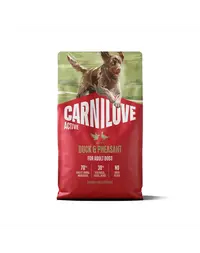Hrană câini activi CARNILOVE Active Dog Duck and Pheasant Adult 4 kg rață și fazan