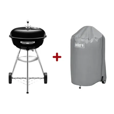 Starter Pack Weber - Gratar carbuni Compact Kettle 47 cm