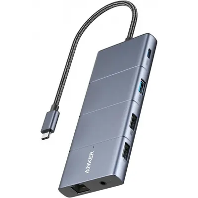 Hub USB-C Anker PowerExpand, 11in1, Gri