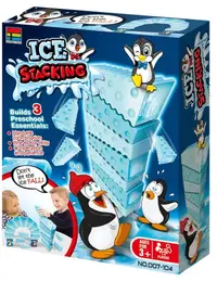 Joc de echilibru pentru copii cu pinguini Kingso - Turnul de gheață