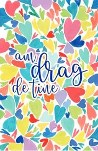 Felicitare inimi colorate: Am drag de tine