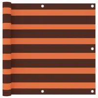 Gossi paravan de balcon portocaliu si maro 90x600 cm tesatura oxford