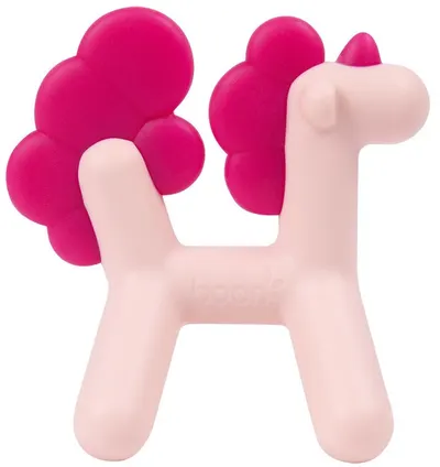 Gumă de mestecat din silicon Boon Prance - Unicorn, roz