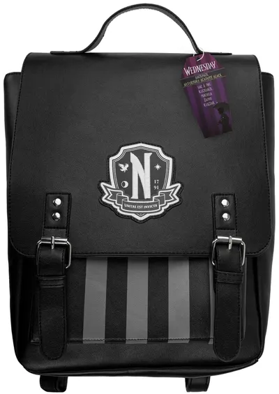 Rucsac CineReplicas Television: Wednesday - Nevermore Academy (Black)