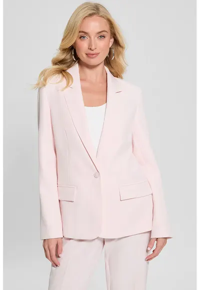 Sacou elegant cu model uni - Roz pal