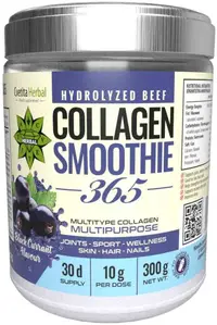 Collagen Smoothie 365, coacăze negre, 300 g, Cvetita Herbal