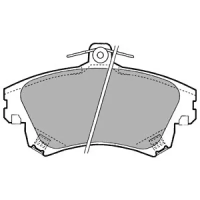 Set placute frana, frana disc DELPHI LP1398