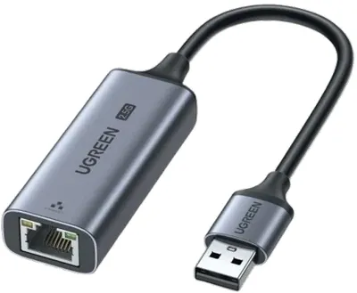 Adaptor de rețea Ugreen - CM648, USB-A/RJ45, 2.5Gbps, gri