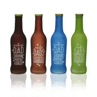 Sticle colorate cu mesaje, luminate cu LED