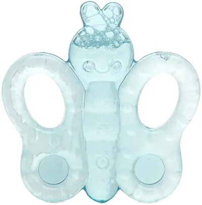 Jucărie de dentiție Lorelli Baby Care - Fluture, Aqua blue