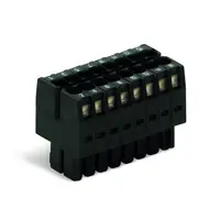 1-conductor female connector, 2-row; 100% protected against mismating; direct marking; 1.5 mm²; Pin spacing 3.5 mm; 6-pole; 1,50 mm²; black
