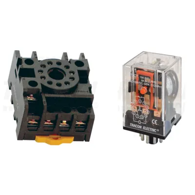 Pachet Soclu Releu PF11-3A si Releu Industrial RM11 110AC