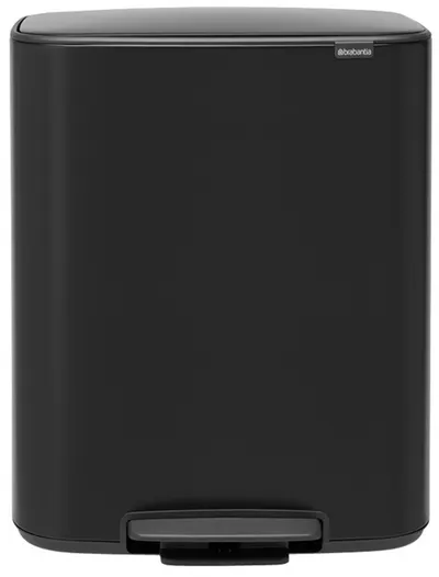 Coș de gunoi Brabantia - Bo Pedal, 60 l, Matt Black
