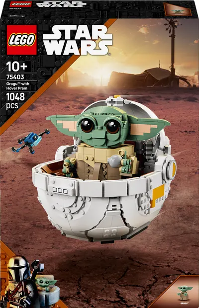 Constructor LEGO Star Wars - Grogu cu căruță zburătoare (75403)