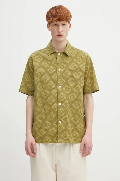 Norse Projects cămașă din bumbac Mads Batik SS Shirt