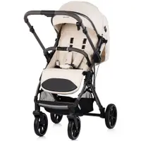 Carucior pentru copii Chipolino Omnia Cashmere cu maner reversibil, suport reglabil pentru picioare, roti cu suspensii