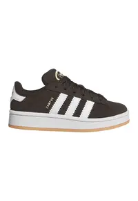 Pantofi sport Campus 00s din piele intoarsa - Maro inchis/Alb optic