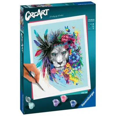 Creart - pictura leu colorat 20130 Ravensburger