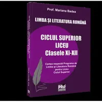 Limba și literatura română ciclul superior liceu