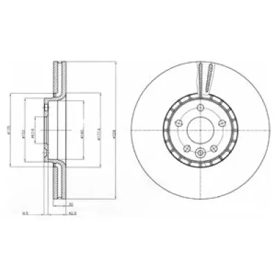Disc frana DELPHI BG9085
