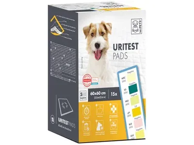 Covorase absorbante pentru caini, Uritest, 60 x 60 cm, 15 bucati