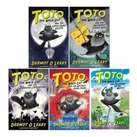 Toto the Ninja Cat Series Books 1 - 5 Collection Set by Dermot O’Leary (Mystery Jewel Thief, Legend of the Wildcat, Great Snake Escape, Incredible Cheese Heist, Superstar Catastrophe)