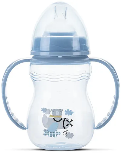 Sticlă pentru bebeluși cu mânere Lorelli My Friend - 250 ml, Airy Blue