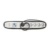 PDU 19, 6xSchuko+dif. BO217516,prof ALU 1U,cablu 3m,RAL7035