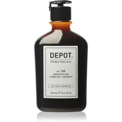 DEPOT NO. 108 DETOXIFYING CHARCOAL SHAMPOO șampon detoxifiant pentru curățare pentru toate tipurile de păr 250 ml