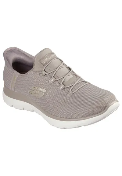 Baskets Femme Baskets Skechers SUMMITS-CLASSY NIGHT Beige Skechers