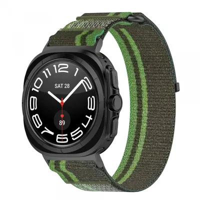Curea Techsuit W054 pentru Samsung Galaxy Watch Ultra Series, Verde Inchis Gri