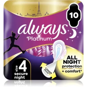 Always Platinum Secure Night Size 4 absorbante