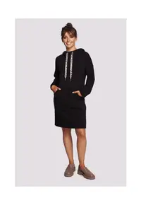 Rochie pulover pentru femei Man B238 negru - Negru