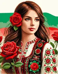Set de pictură pe numere MagicArt - Mândria Bulgară (drepturi de autor)