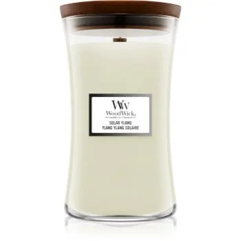 Woodwick Solar Ylang lumânare parfumată cu fitil din lemn