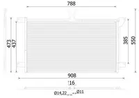 Condensator climatizare 772x438x16 potrivit SCANIA 4 05.95-04.08
