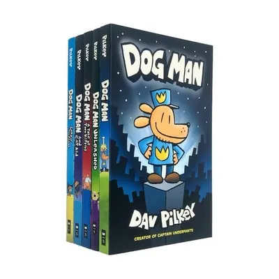 Dog Man Series 7 Books Collection Set By Dav Pilkey (Dog Man, Unleashed, A Tale of Two Kitties, Dog Man and Cat Kid, Lord of the Fleas, Brawl of the Wild [Hardcover], For Whom the Ball Rolls [Hardcove