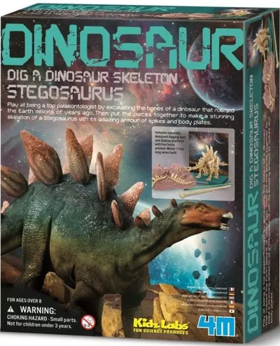 4M Joc pentru copii - Sapă și joacă, Stegosaurus