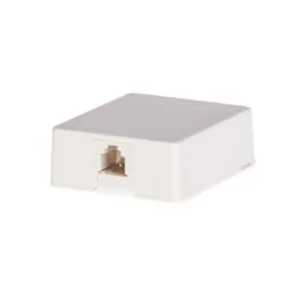 Prizanmontaj aparent 1xStecher 6/6 THERMOPLASTIC WHITE