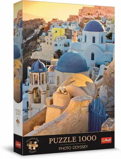 Puzzle Trefl din 1000 piese - Oia, Santorini