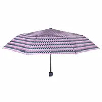 Umbrelă damă MINI manuală Perletti geometrico roz